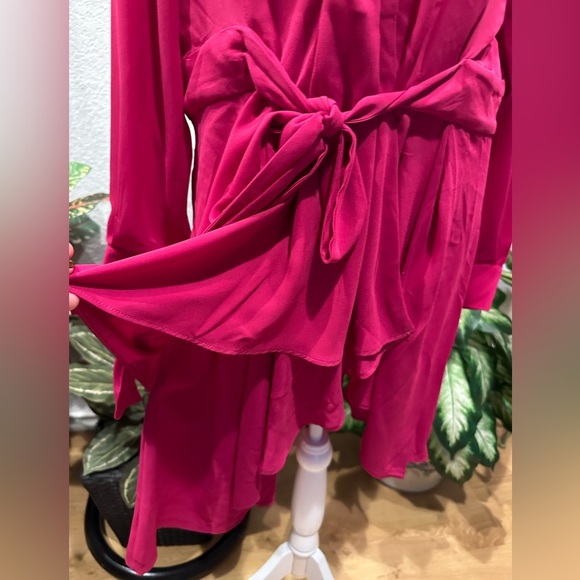 City Chic wrap mini dress plus size XXS/12 - Picture 2 of 8